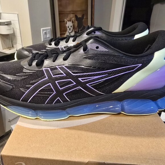 Asics Sportstyle Gel-Quantum 360 VIII Black Blue 1203A305 004 Mens Size 11 SHOES - Picture 6 of 10